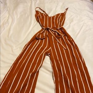 Burnt orange jumpsuit